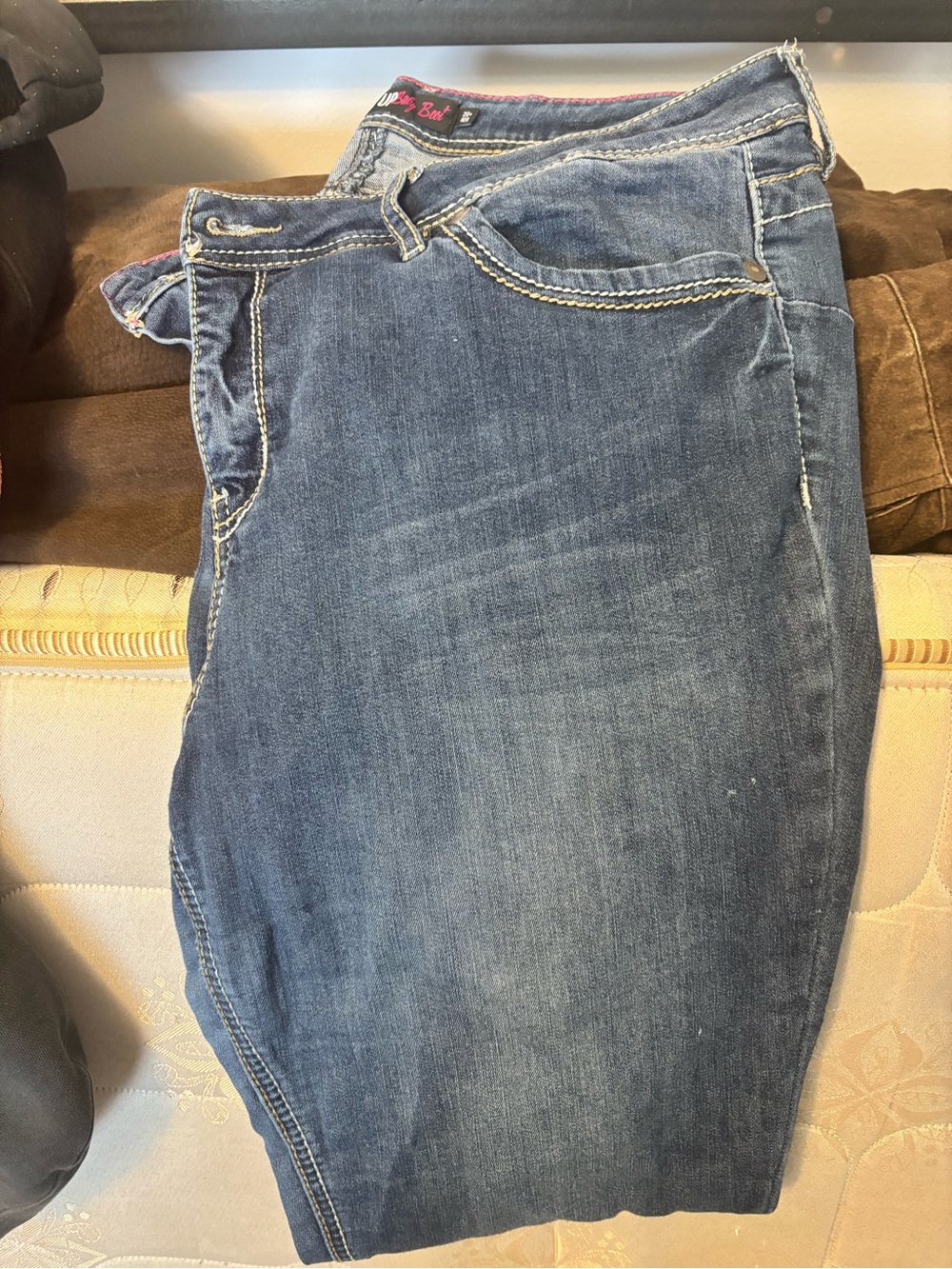 Women's Bootcut Denim Jeans in Dark Blue
